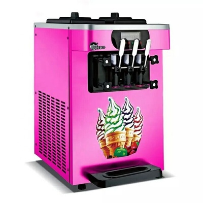 Three flavor soft ice cream machine soft serve ice cream machine